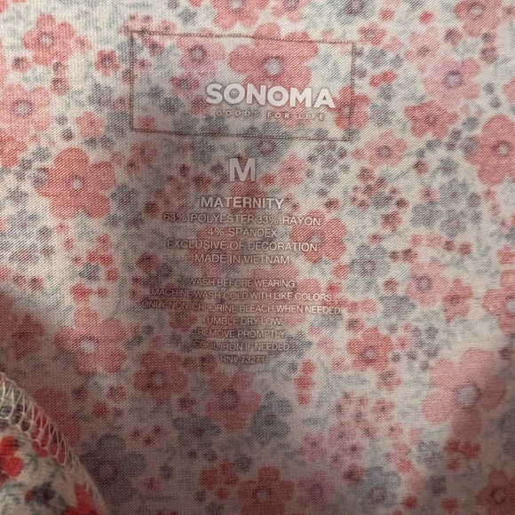 Sonoma Floral Sleeveless‎ Maternity Top - Medium - Picture 2 of 3